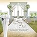 Wedding Aisle Runner with Floral Motif, Create Your Dream Day with Gorgeous Aisle Runners for Weddings, Extra Large Cut to Fit, Durable 50 GSM Polyester with Strong Adhesive , 100’ x 3’