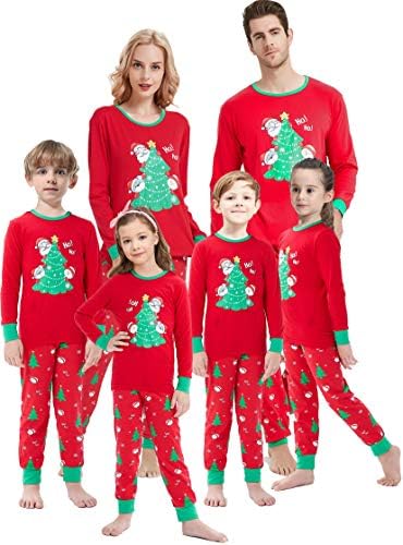 Christmas Family Matching Pajamas Set Santa's Deer Sleepwear for The Family Boys and Girls