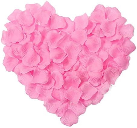 100pcs Rose Petals Artificial Flower Wedding Party Decor Bridal, Pink