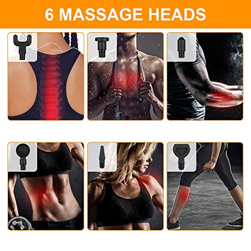 MASWATER Massage Gun Percussion Massager Portable Handheld Deep Multifunctional Muscle Massager 20 Speeds Helps Relieve Muscle Soreness and Stiffness Personal Massage Device