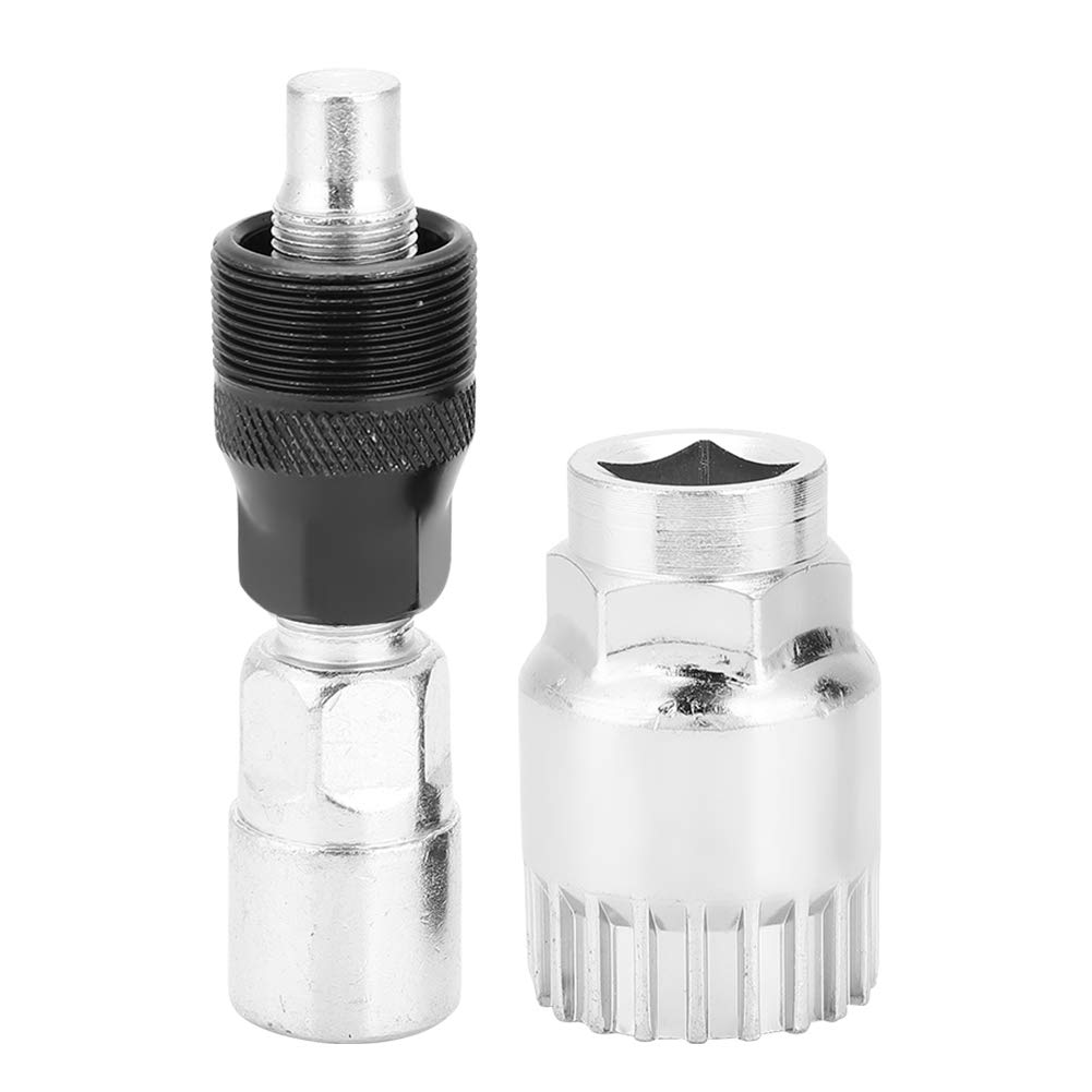 Alomejor Bicycle Crank Extractor High-carbon Steel Bike Bottom Bracket Remover Steel Repair Tool for Outdoor Cycling