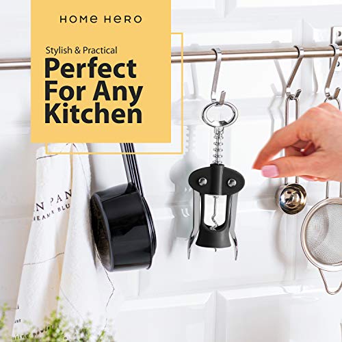image for Home Hero Wine Opener Wine Bottle Opener - Wing Corkscrew Wine Opener 