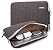 KAYOND Herringbone Woollen Water-Resistant for 15-15.6 Inch Laptop Sleeve Case Bag (15-15.6 Inches, Brown