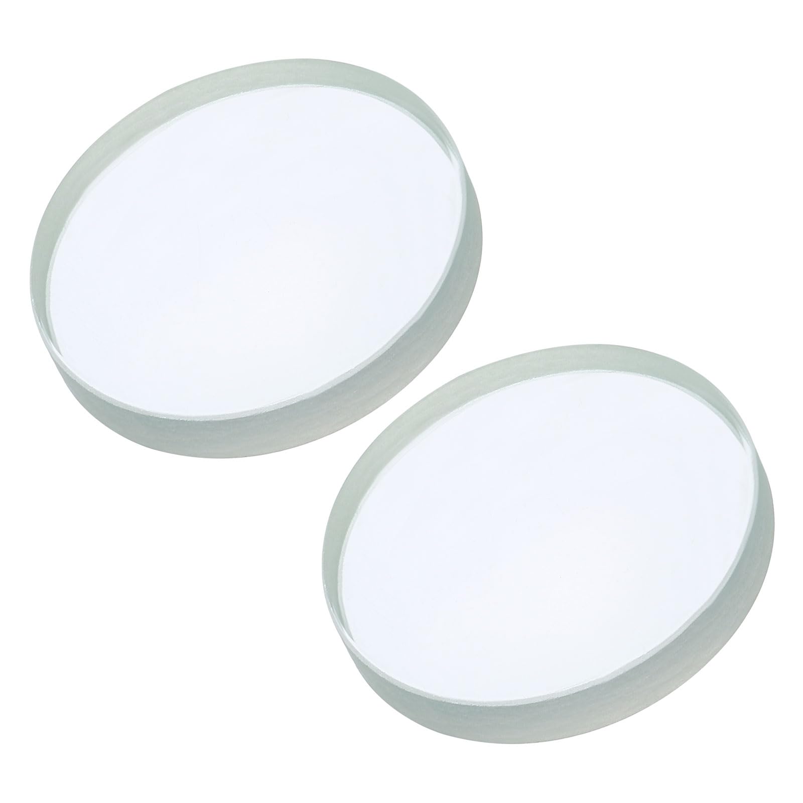 YOKIVE 2 Pcs Double Concave Lens, Clear Glass Optical Lenses | Make Telescope, Great for Photography, Optical Instruments Use (Clear, 100mm Focal Length)