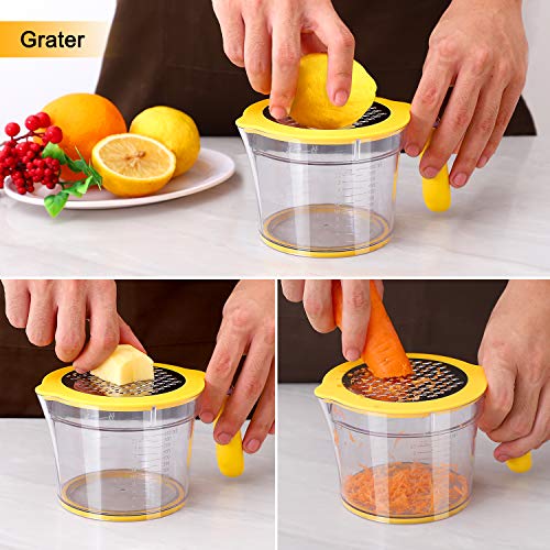 Drizom Citrus Lemon Orange Juicer Manual Hand Squeezer, Fruit Juicer Lime Press with Builtin