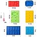 Xieda 6 Pieces Building Block Trays Tools Robot Silicone Trays Ice Cube Tray Candy Chocolate Trays with 2 Droppers for Kids Party Cake Decoration