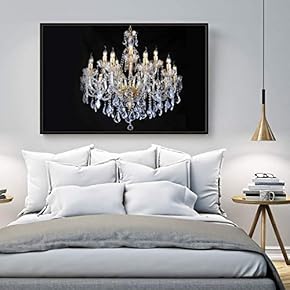 Floating Framed Canvas Wall Art for Living Room, Bedroom Droplight Canvas Prints for Home Decoration Ready to Hang - 16x24 inches