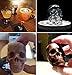 Ouddy 2 Pack Ice Ball Maker Skull Mold, Silicone Ice Cube Trays, Giant Black Skull & Round Ice Cube Maker with 2 Plastic Funnels for Whiskey Wine, Cocktails and Beverages