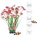 POPETPOP 2 Pack Artificial Aquarium Plants Underwater Eco-Friendly Décor Plastic Aquarium Underwater Plants Fish Tank Decorations (Pink and Purple)thumb 2