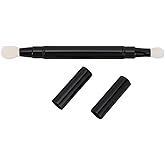 Chazcool Dual Ended Eyeshadow Brush, Blending Eyeshadow Brush with Cap, Eye Makeup Brushes for Outdoor Travel
