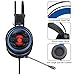 DLAND Gaming Headset with Mic and Changeable LED Light for Laptop Computer, Cellphone, PS4 and Son on, 3.5mm Wired Noise Isolations Gaming Headphones- Volume Control.thumb 1