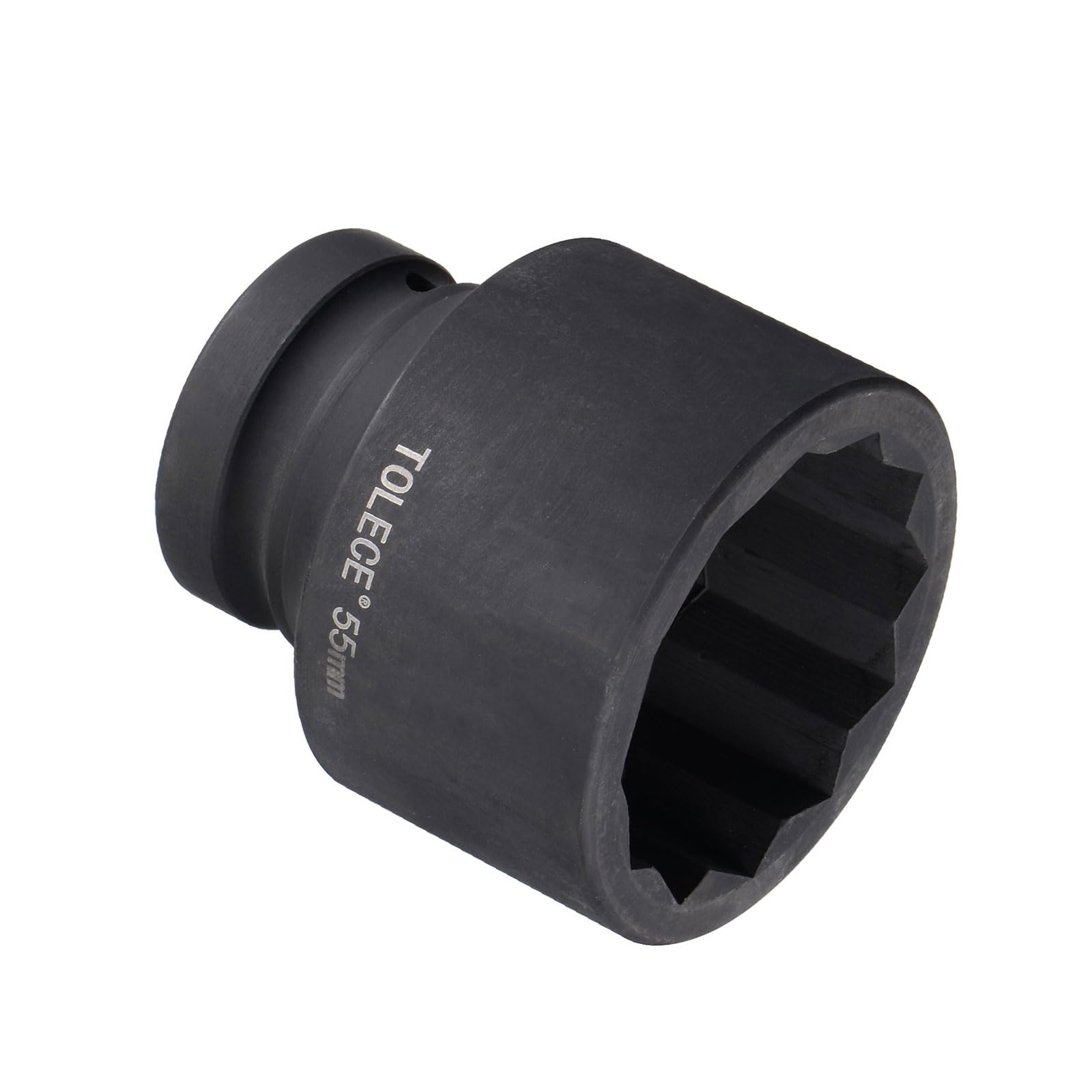 CoCud Impact Socket, 1" Drive 12 Socket 80mm Length, CR-MO 12 Point - (Applications: for DIY Hand Making Repairing)