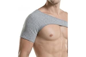 compresfit - Premium Compresfit Bamboo Shoulder Brace (Universal Fit Left/Right) Original (XL,Gray)