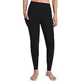 Weintee Women's 32" Inseam Tall Cotton Leggings with Pockets