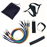 Heavy Duty 78 Inches Elastic Compression Knee Wraps for Fitness & Powerlifting Squats Gym Workout Weightlifting (Resistance Bands with Handles)