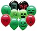25 Pixel Style Miner Party Balloon Pack - Large 12
