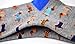 Carahere Women Girl Cute Cartoon Animal Pattern Socks Novelty Fun Cotton Crew Socks Blue/Orange