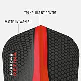 Harrows Retina Dart Flights 5 Sets 15 Flights 100 Micron Red UK Made view 2