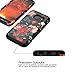SKYLMW Galaxy S7 Case, S7 Case [Shock Resistant Series ] Hybrid Rubber Case Cover for Samsung Galaxy S7 3in1 Hard Plastic +Soft Silicone Flower/Black