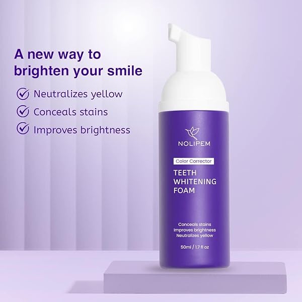 PURPLE TOOTHPASTE FOR TEETH WHITENING: TOOTH STAIN REMOVAL AND BOOSTER, TOOTH FOAM, TOOTHPASTE