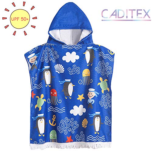 childs hooded beach towel