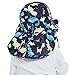 Baby Toddler Infants Kids Sun Hat UPF 50+ UV Protection Hats Adjustable Bucket Cap with Neck Flap for Summer Play Beach Swim Dinosaur Blue 6-12 Months