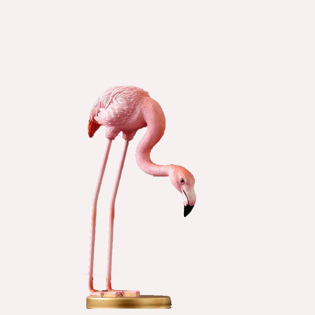 Flower Plant Stand Outdoor Flamingo Flower Decoration Soft Decoration Resin Living Room Wine Cabinet TV Cabinet Decoration Ladder Decorative (Size : C)