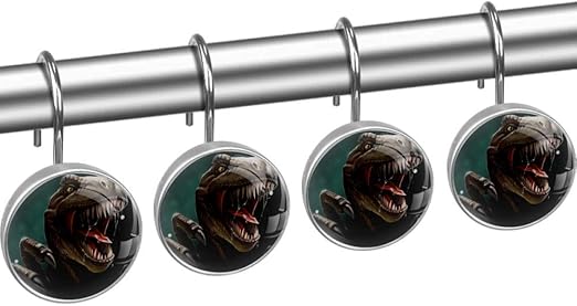 Shiiny dinosaurio con dientes y garras de primer plano, decoración de