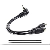 UTSAUTO 515176794 RCA Adaptor Plug Kit Y-Split Connector Heater and Visor for Snowmobiles Helmet Heated Face Shield Cord Powe