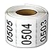 500 Labels - [ 1 x 1.5 Inch ] 0501-1000 Consecutive Number Labels, 0501 to 1000 Number Sequence Stickers for Inventory, Shipping, Distribution OR Manufacturing