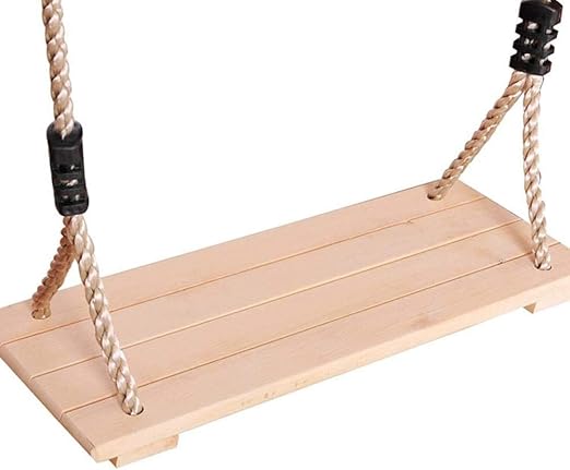 Sooiy Columpio de Madera Colgante para Columpios, Asiento de Columpio