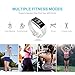 Fitness Tracker Bloranda Smart Wristband Bracelet IP67 Waterproof Wireless Bluetooth Activity Heart Rate Sleep Monitor Pedometer Sport Watch for Android and IOS (White)