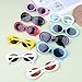 Xgood 10 Colors Clout Oval Goggles Retro Round Lens Sunglasses Oval for Adults, Kids, Large