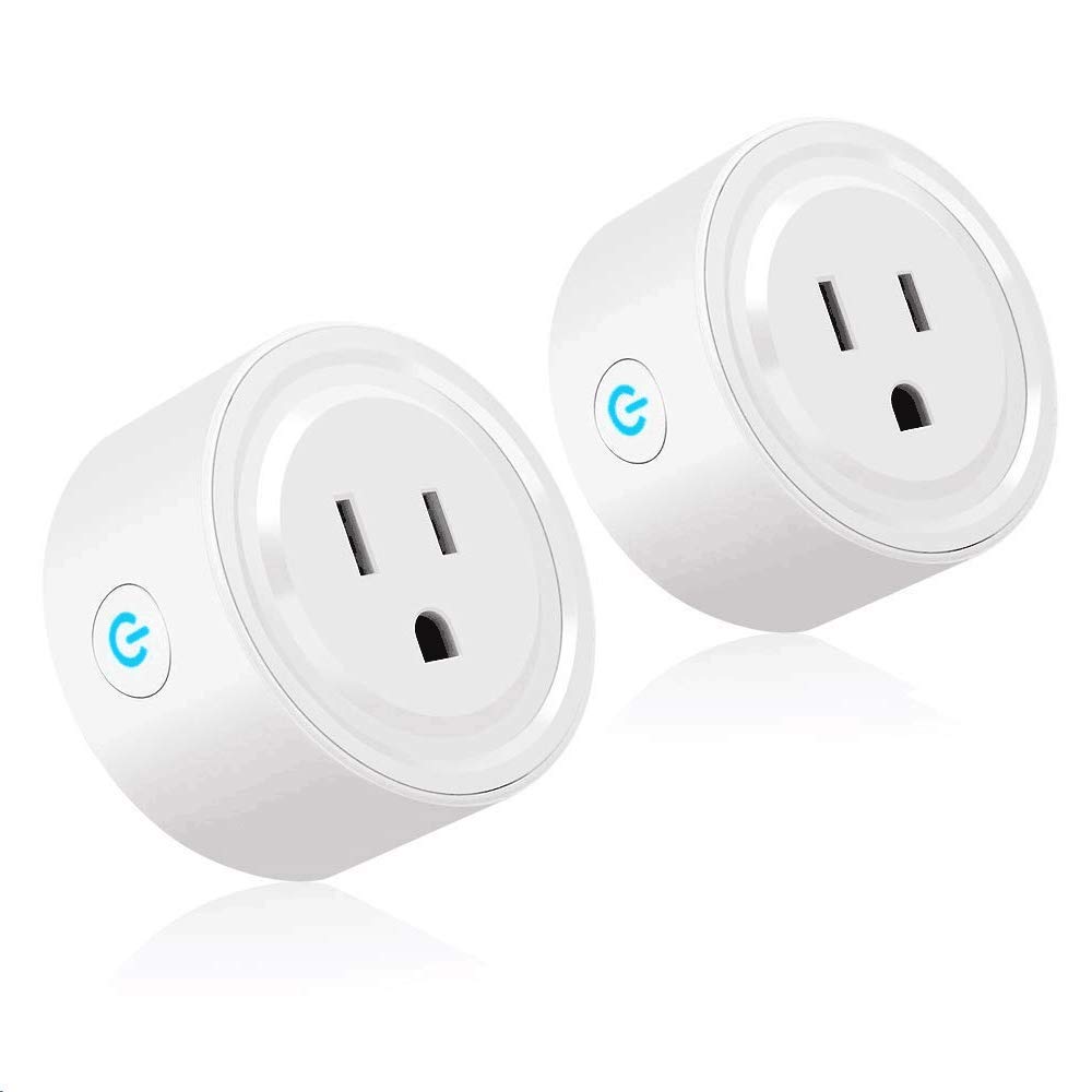 Wifi Smart Plug, Tonbux Switch Outlet Mini with Timing Function for IOS/Android, Works with Amazon Alexa & Google Home, No Hub Required, App Control Your Devices from Anywhere Anytime (2 Packs)