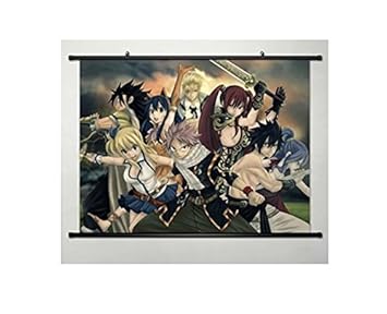 Wallscrolls-Wonderland Anime Manga Fairy Tail Poster Wallscroll Stoffposter Tapete Wallpaper Geschenk Home Decoration 60x40CM
