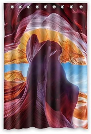 Customized Canyons waterproof polyester fabric room Shower Curtain for Bathroom With Hooks 120cm x 182cm (48"x72")