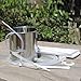 Stainless Steel Enema Bucket 1.5 Quart, Ideal for Home Coffee Enema with Platinum Cured Medical Grade Silicone Hose