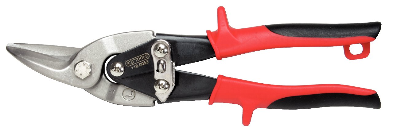 KS Tools 240mm Tin Snips Left