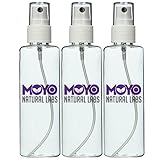 MoYo Natural Labs Large Durable Fine Mist Pump Sprayers 3.4 oz Travel Bottle Pump Sprayer Set quantity 3 BPA