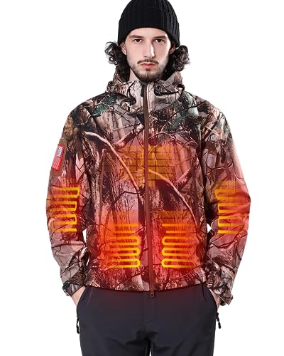 DEWBU Heated Jacket for Men with 12V Battery Pack