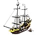 Pirates Ship Series Black Pearl Building Blocks Set Model 870+pcs Educational DIY Construction Bricks Toys For Children