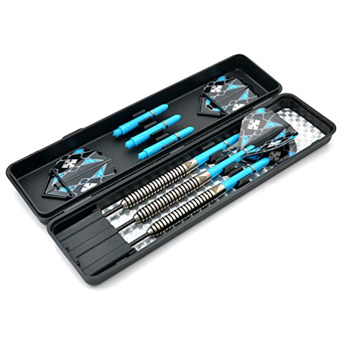 Black Scorpion CUESOUL 90% Tungsten Steel Tip Darts Set 18/20/24/25 Grams with Slim Dart Case (C2103)