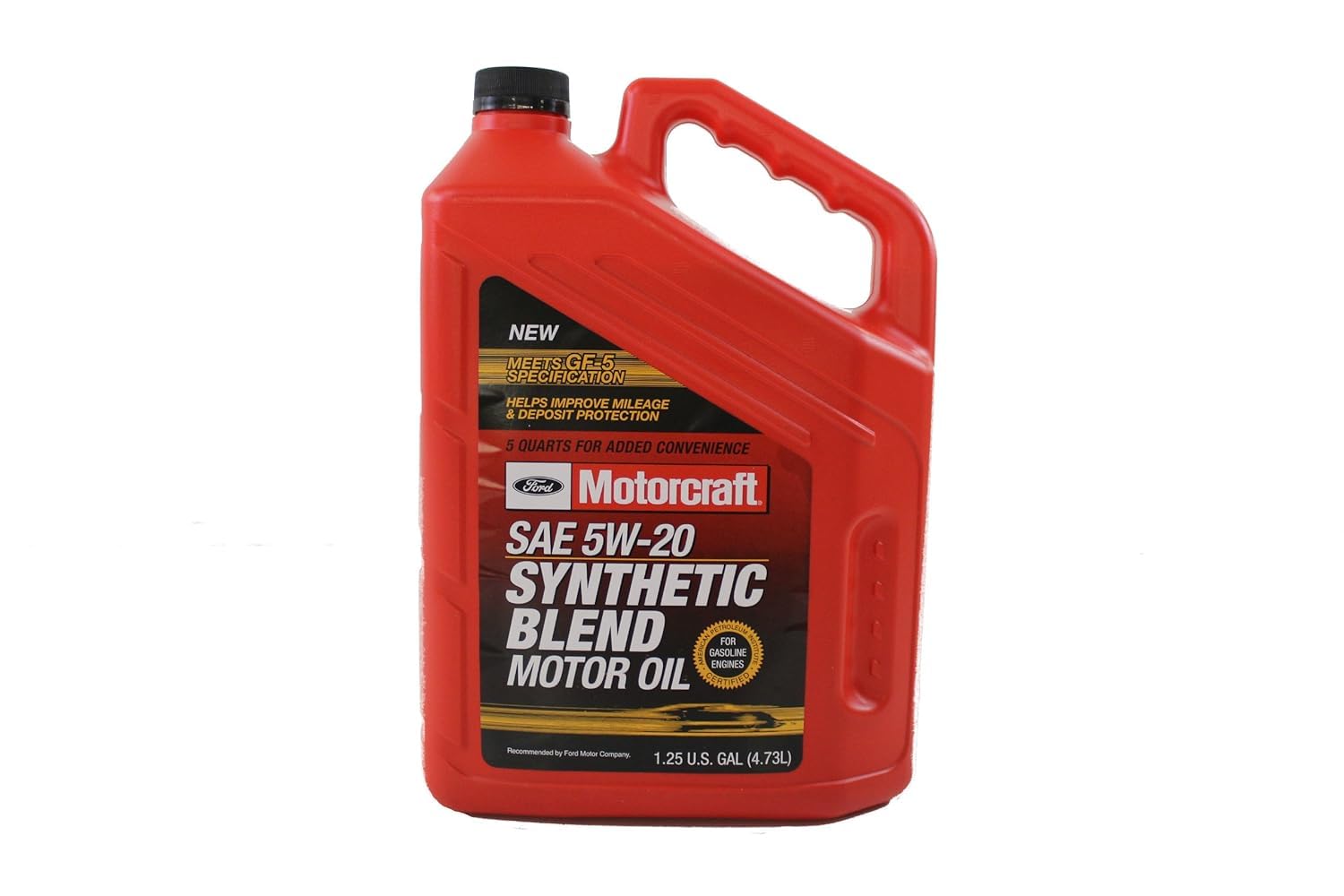 Photo 1 of Genuine Ford Accessories (XO-5W20-5QSP) SAE 5W-20 Premium Synthetic Blend Motor Oil - 5 Quart
