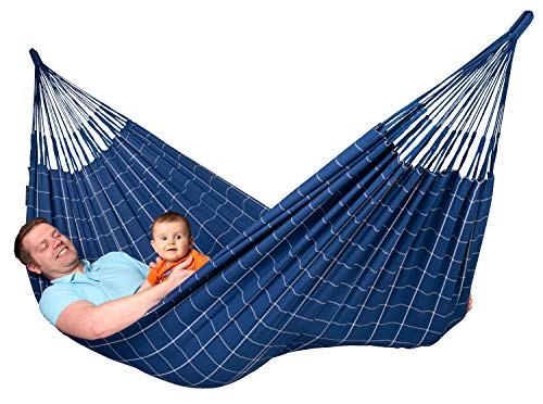 LA SIESTA Brisa Marine - Weather-Resistant Double Classic Hammock - Beachfront Decor