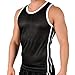 Mens Shiny Mesh Performance Athletic Workout Tank Top by Gary Majdell Sport