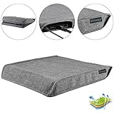 eXtremeRate Gray Waterproof Dust Guard Cover for Playstation 4 PS4 Slim Console Personalized Design