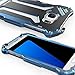 Metal Case for Samsung Galaxy S7(2016),bpowe Gundam Aluminum Metal Shock Proof Frame Bumper Double Color Oxidation Aluminum Metal Case Cover for Samsung Galaxy S7 (Blue)