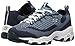Skechers womens D'lites Reinvation Memory Foam Lace-up Sneaker,Navy Knit,7 M US