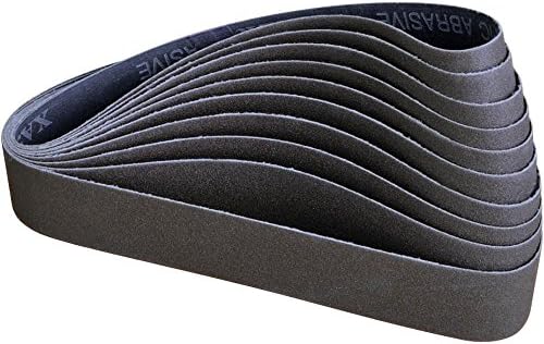 Woodstock D4669 100 Grit Aluminum Oxide Sanding Belt, 2" x 27", (Count of 10)