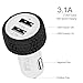 Car Charger, 2 Port USB Car Charger with LED Light + Multi Universal Charger Cable for iPhone 6S Plus 6 Plus 6 SE 5S 4S, Samsung Galaxy S7 S6 Edge, Note 7 5 Tab ,LG G5 ,Nexus 5X 6P, iPad Pro (White)